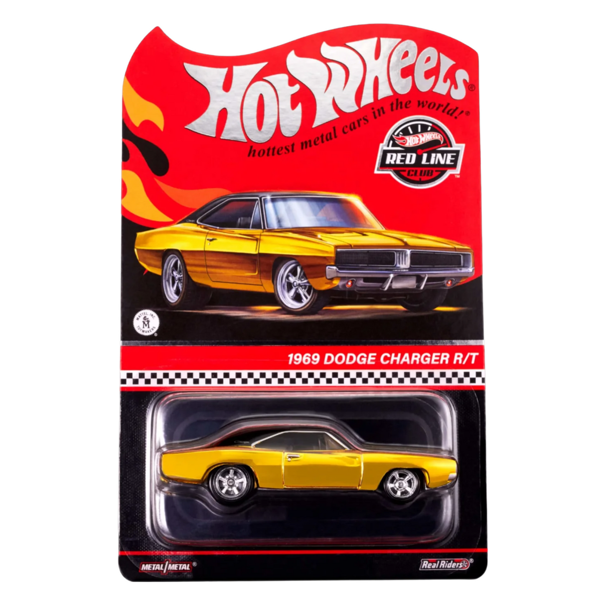 Hot Wheels 1969 Dodge Charger R/T Red Line Club Exclusive