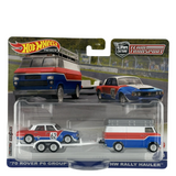 Hot Wheels '70 Rover P6 Group 2 & HW Rally Hauler Team Transport Set