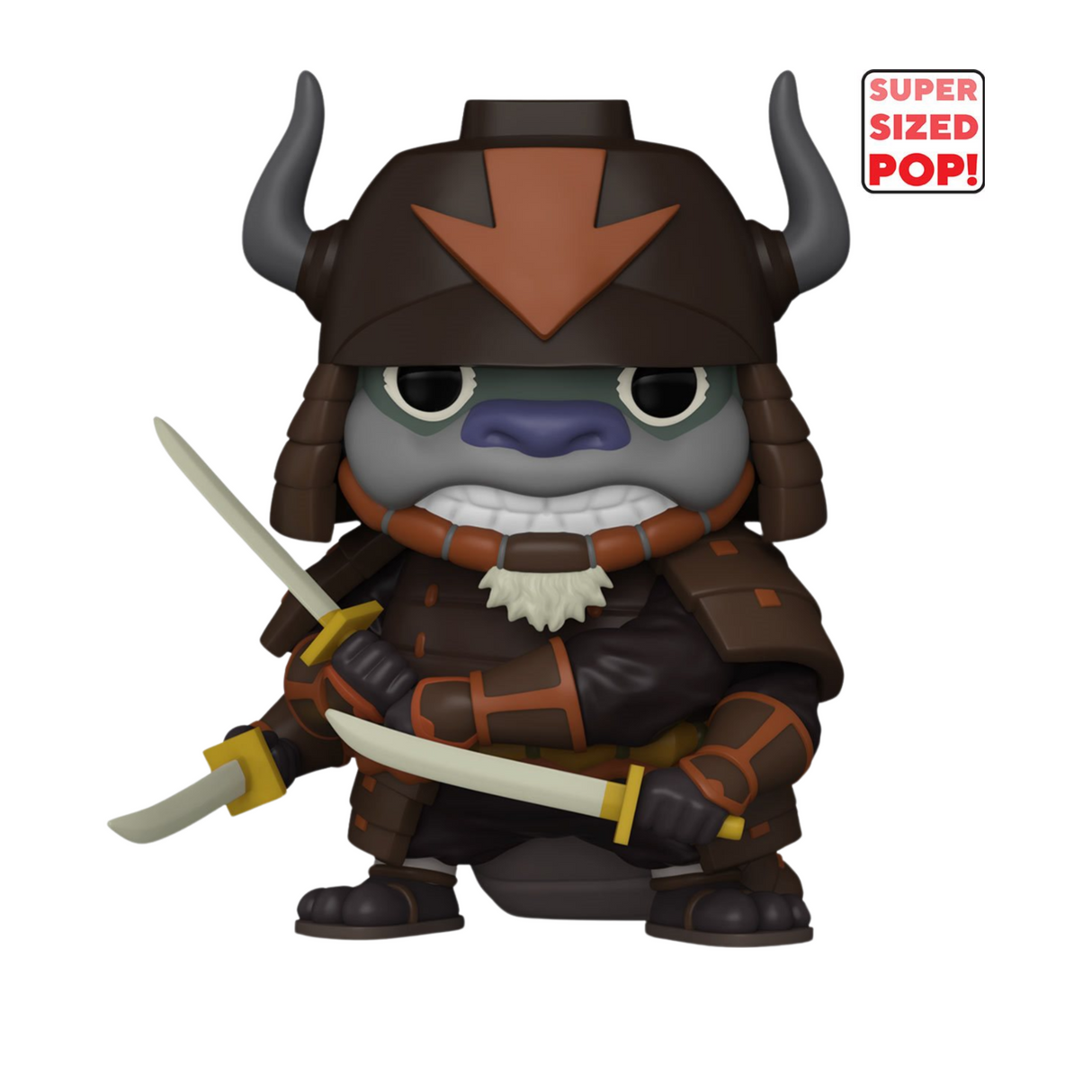 Avatar: The Last Airbender: Appa con armadura ¡Super Funko Pop! Figura de vinilo de animación n.° 1443, tamaño súper 6"