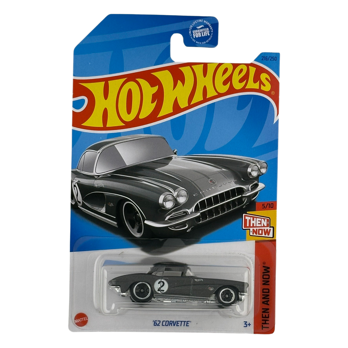 Hot Wheels '62 Corvette Then and Now Diecast Car