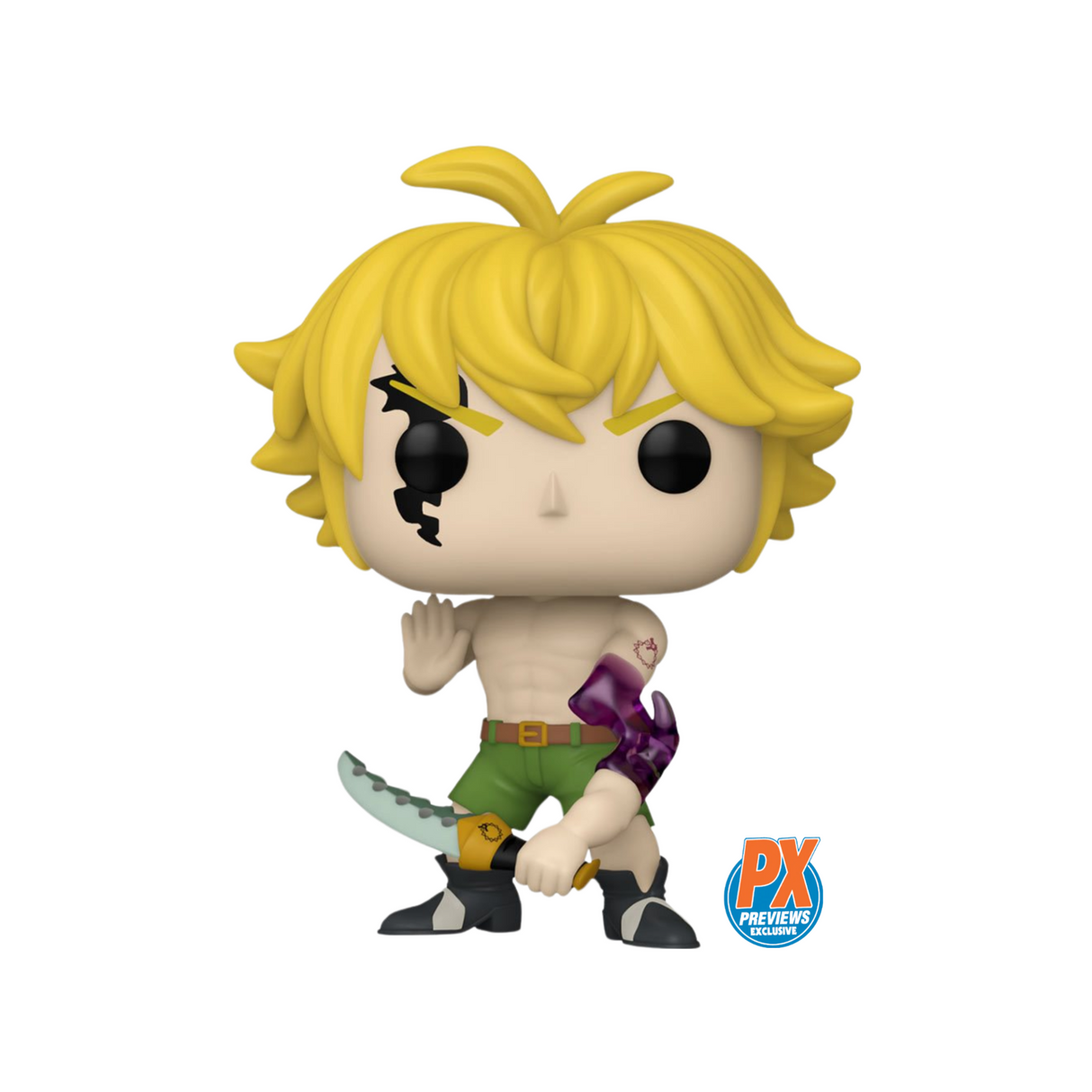 Seven Deadly Sins: Meliodas Demon Mode Funko Pop! Vinyl Figure #1344, PX Previews Exclusive