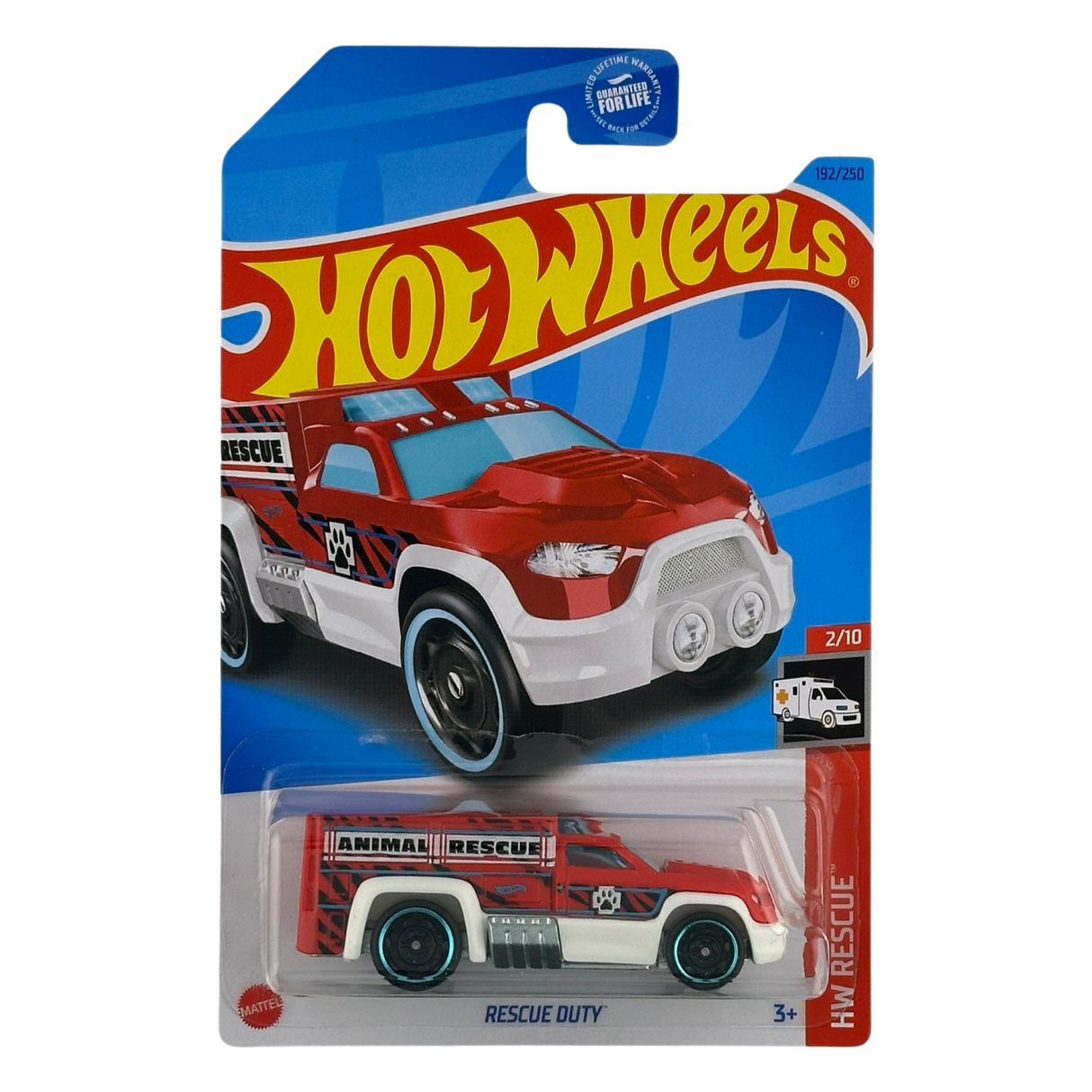 Coche fundido a presión Hot Wheels Rescue Duty HW Rescue