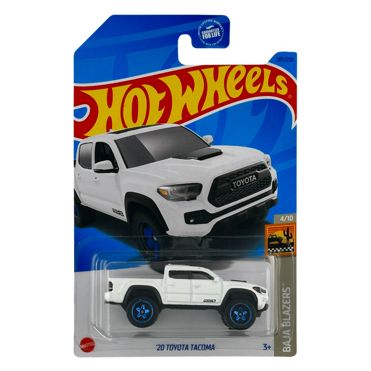 Hot Wheels '20 Toyota Tacoma Baja Blazers Coche fundido a presión