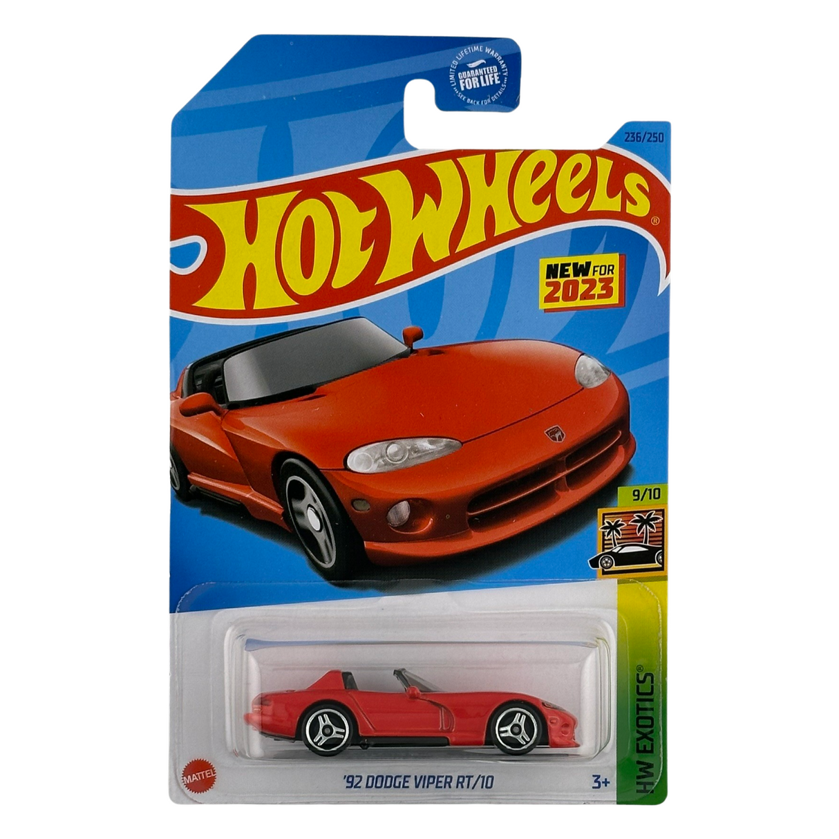 Hot Wheels '92 Dodge Viper RT-10 HW Exotics Coche fundido a presión