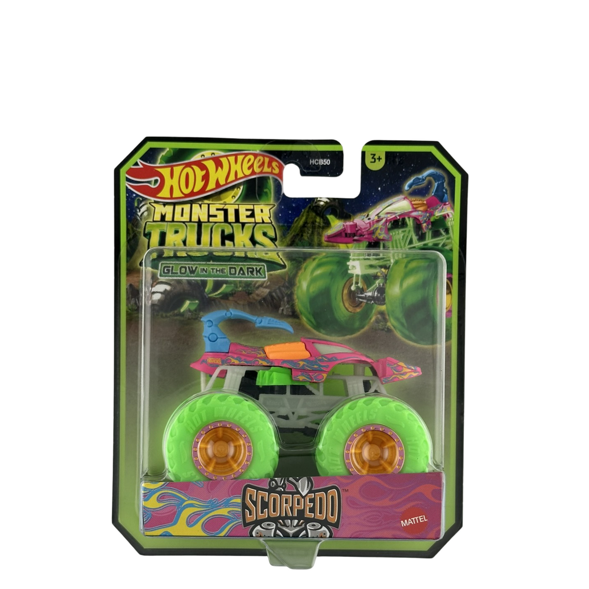 Hot Wheels Monster Trucks Glow in the Dark Scorpedo