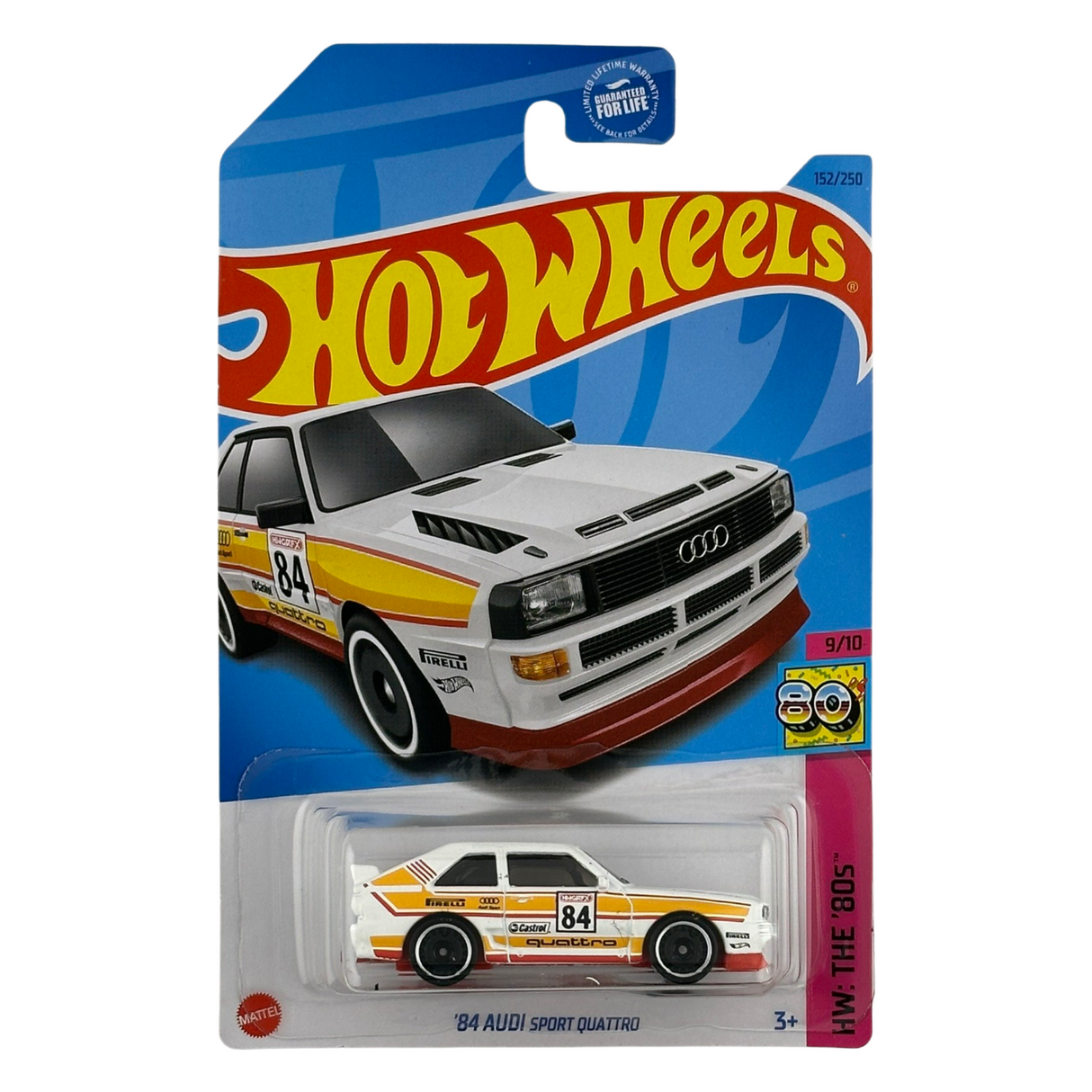 Hot Wheels '84 Audi Sport Quattro HW The '80's Diecast Car