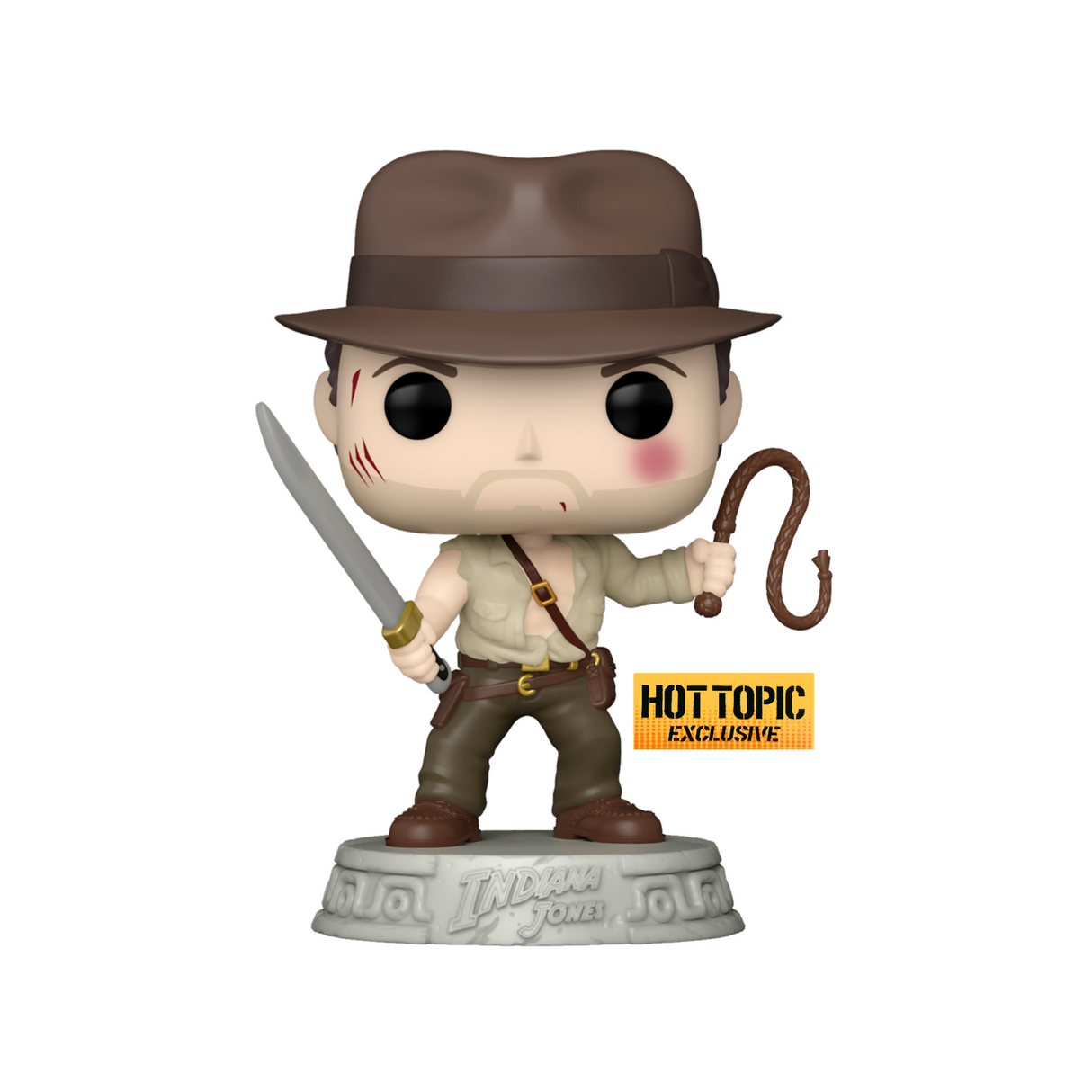 Indiana Jones: Indiana Jones With Whip Funko POP! Vinyl Figure #1369, Hot Topic Exclusive