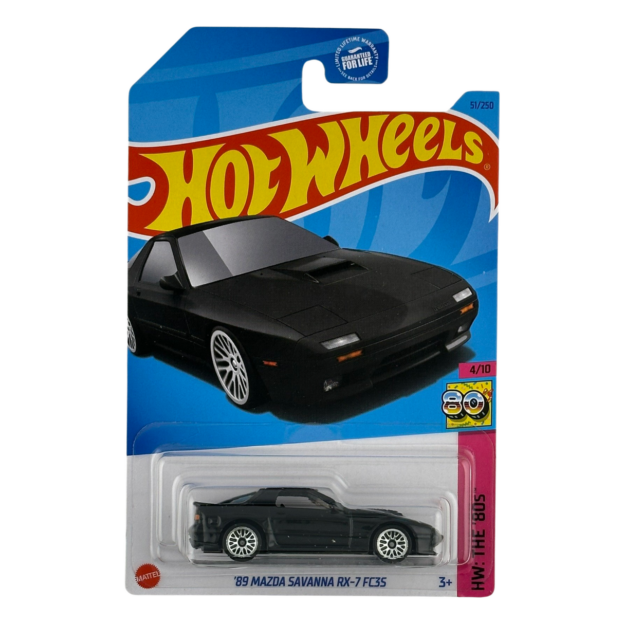 Hot Wheels '89 Mazda Savanna RX-7 FC35 HW Coche fundido a presión de los años 80