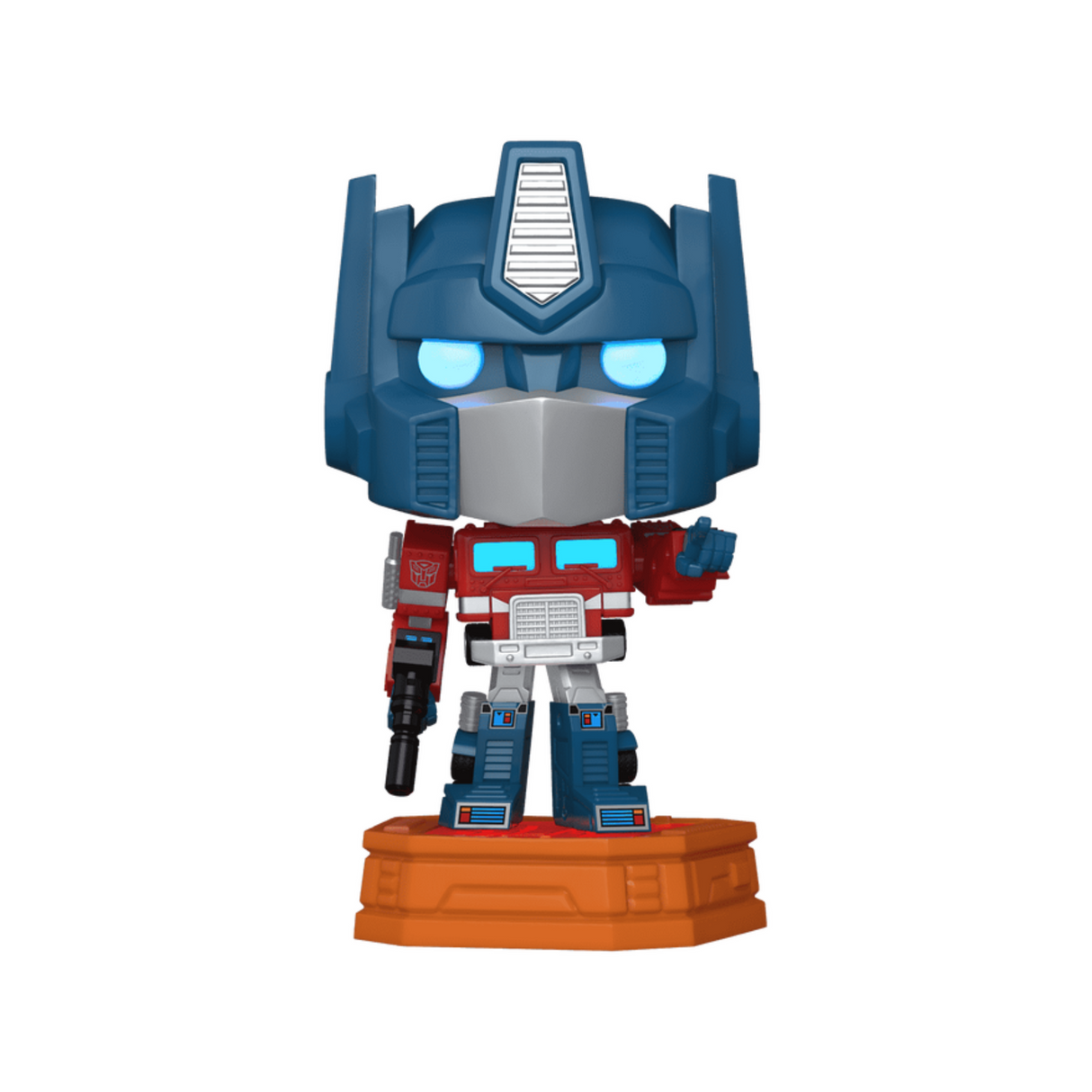 Transformadores: Optimus Prime Funko POP! Figura de vinilo Retro Toys n.° 120, luces y sonidos, exclusiva de Funko Shop