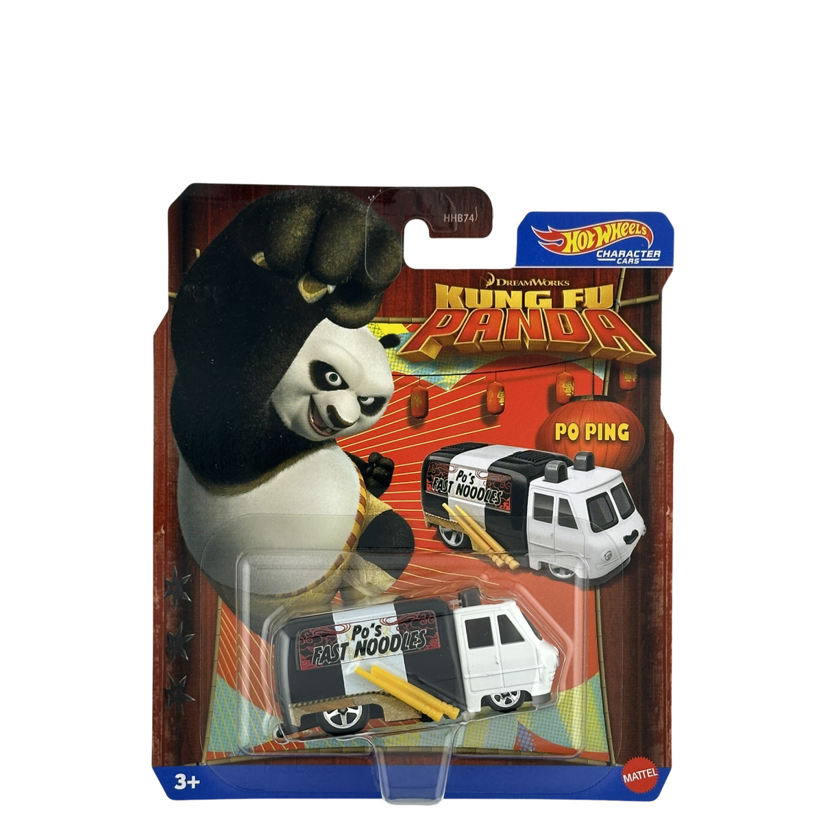 Hot Wheels Dreamworks Kung Fu Panda Po Ping Personaje Coche