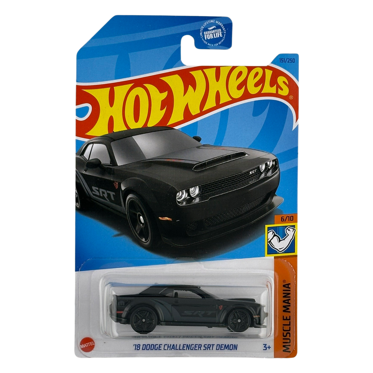 Hot Wheels '18 Dodge Challenger SRT Demon Diecast Car