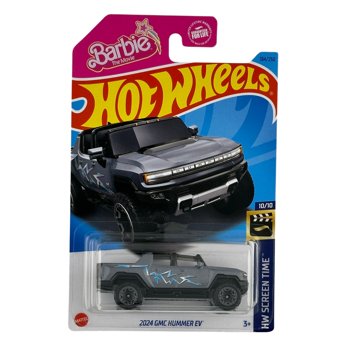 Hot Wheels Barbie Película 2024 GMC Hummer EV HW Tiempo de pantalla Coche fundido a presión