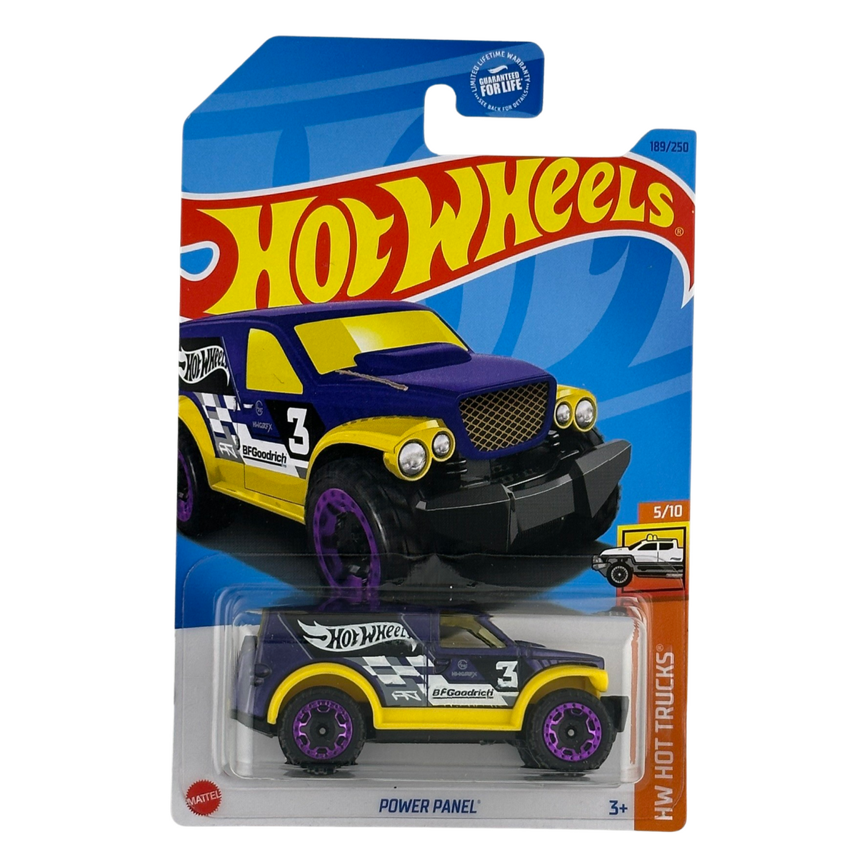 Hot Wheels Panel de energía HW Hot Trucks Coche fundido a presión