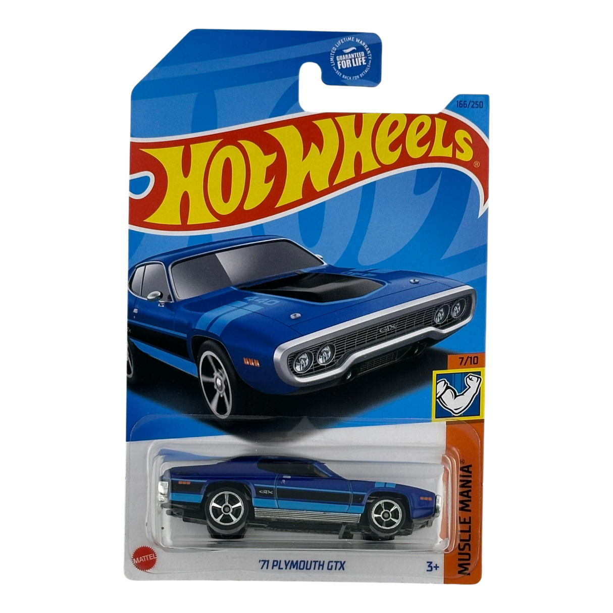 Hot Wheels '71 Plymouth GTX Muscle Mania Coche fundido a presión