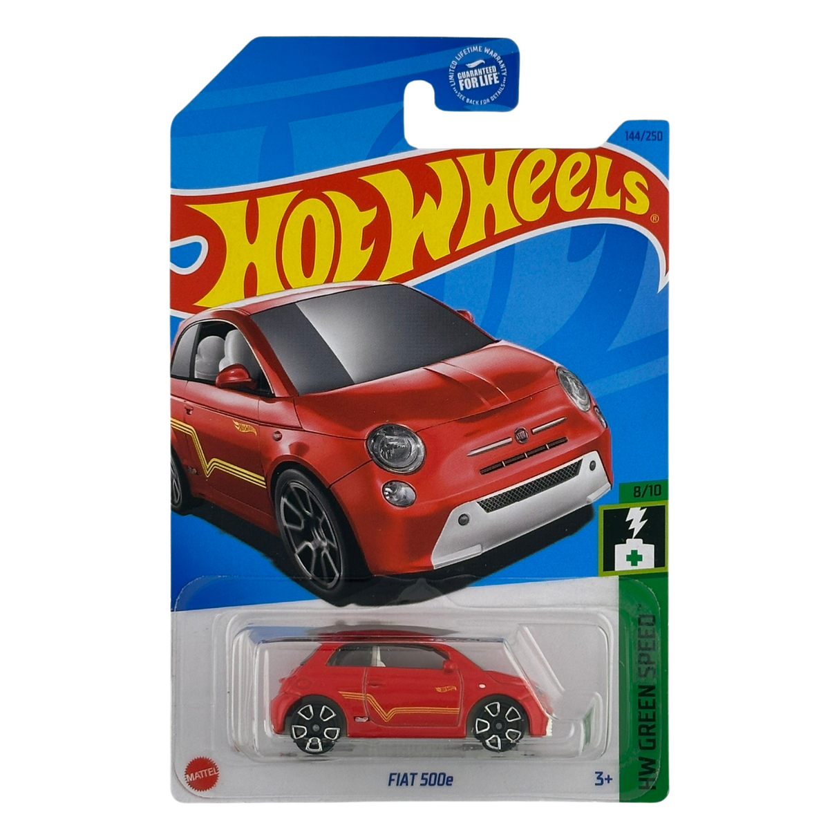 Hot Wheels Fiat 500e HW Green Speed Diecast Car