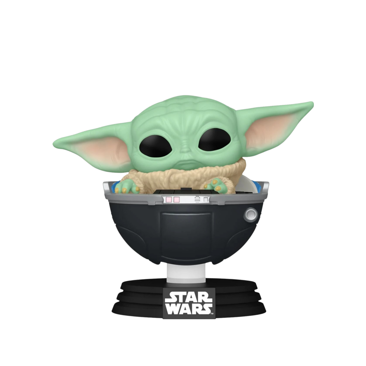 Star Wars: The Mandalorian: Grogu en Hover-Pram Funko Pop! Figura de vinilo #664