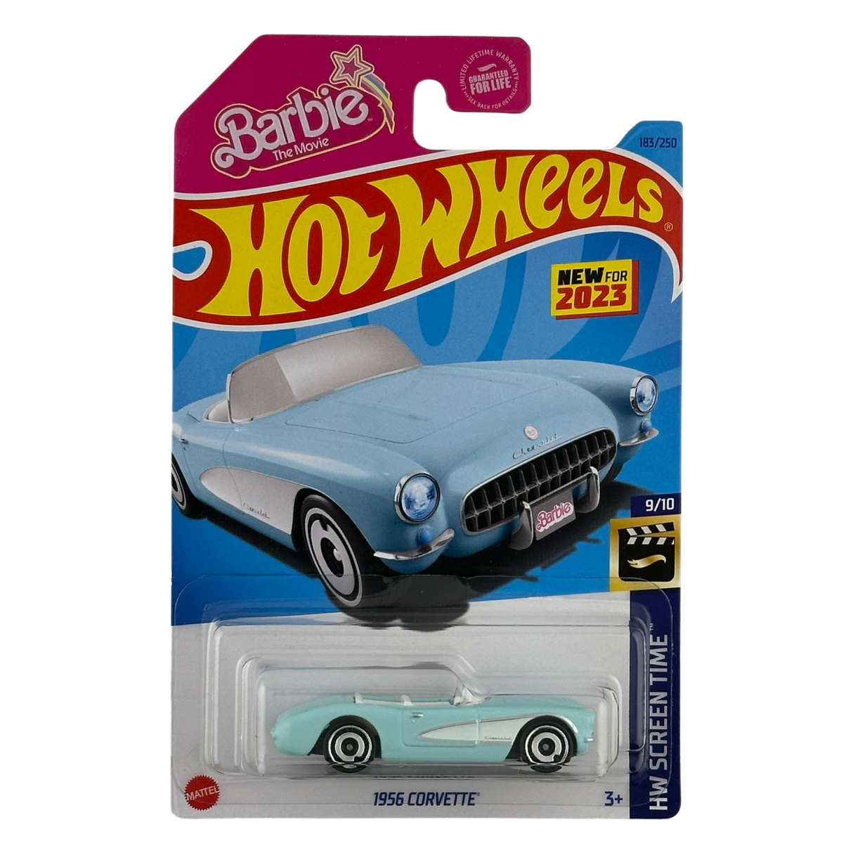 Hot Wheels Barbie Movie 1956 Corvette HW Screen Time Diecast Car