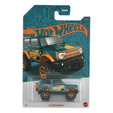 Hot Wheels '21 Ford Bronco Pearl &amp; Chrome Coche fundido a presión del 56.º aniversario