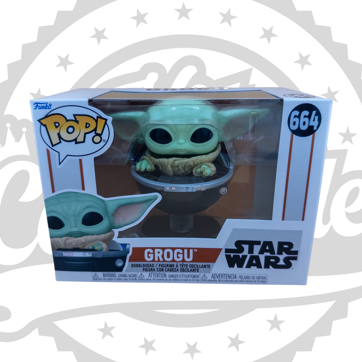 Star Wars: The Mandalorian: Grogu in Hover-Pram Funko Pop! Vinyl Figure #664