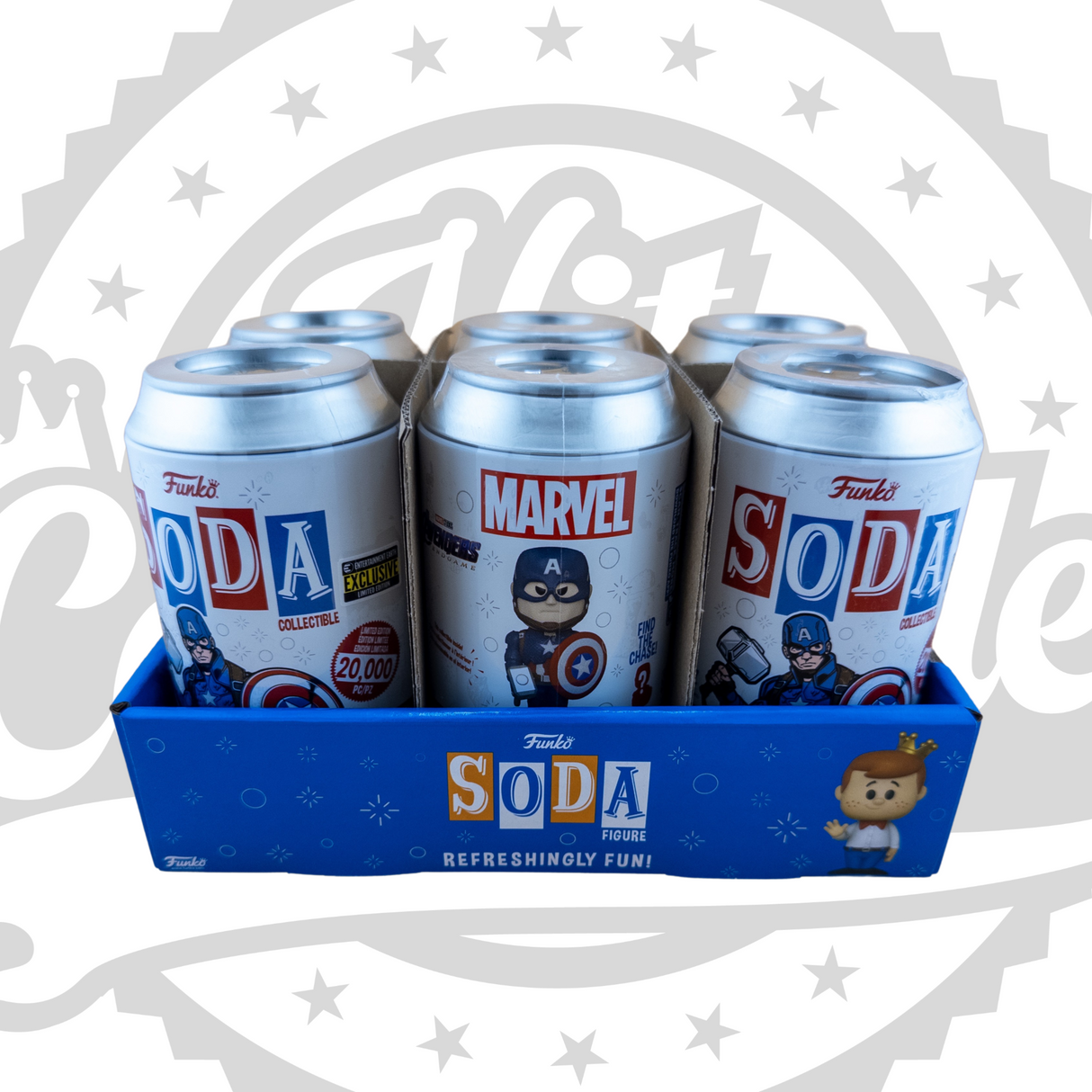 Avengers Endgame: Captain America Vinyl Soda Figure, Chance of Chase, Entertainment Earth Exclusive