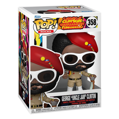 George Clinton: Parlamento Funkadelic George Tío Jam Clinton Funko Pop! Figura de vinilo #358