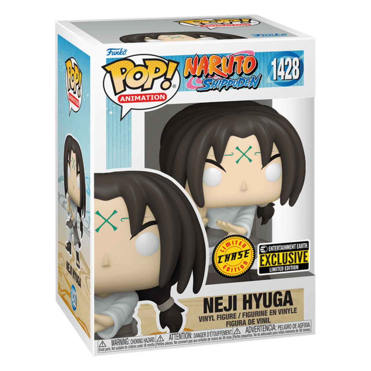 Naruto Shippuden: Neji Hyuga Funko Pop! Vinyl Figure #1428, Entertainment Earth Exclusive, Chase