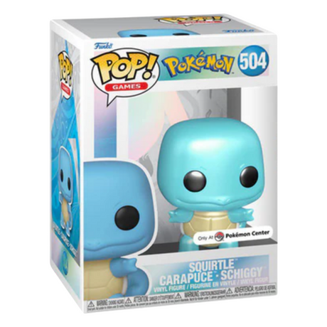 Pokémon: Squirtle Funko POP! Games Vinyl Figure #504, Pearlescent, Pokémon Center Exclusive