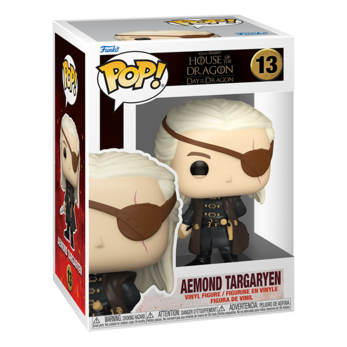 Juego de Tronos: La Casa del Dragón: Día del Dragón: Aemond Targaryen Funko Pop! Figura de vinilo #13