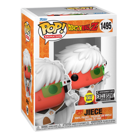 Dragon Ball Z: Jiece Funko Pop! Figura de vinilo n.° 1495, que brilla en la oscuridad, exclusiva de Entertainment Earth