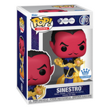 WB 100: Sinestro Funko POP! Figura de vinilo Heroes n.° 470, exclusiva de Funko Shop