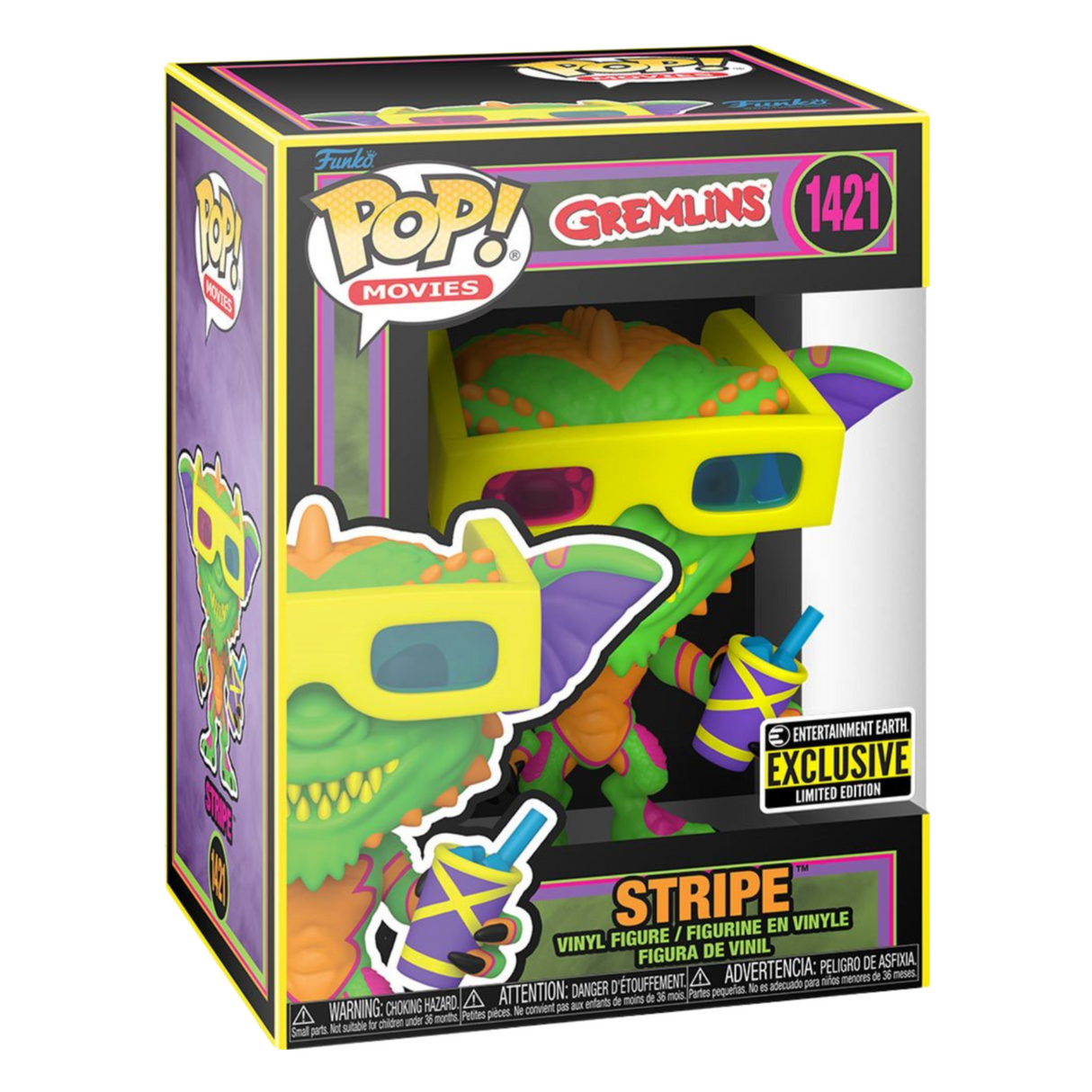 Gremlins: Stripe Funko Pop! Vinyl Figure #1421, Black Light, Entertainment Earth Exclusive