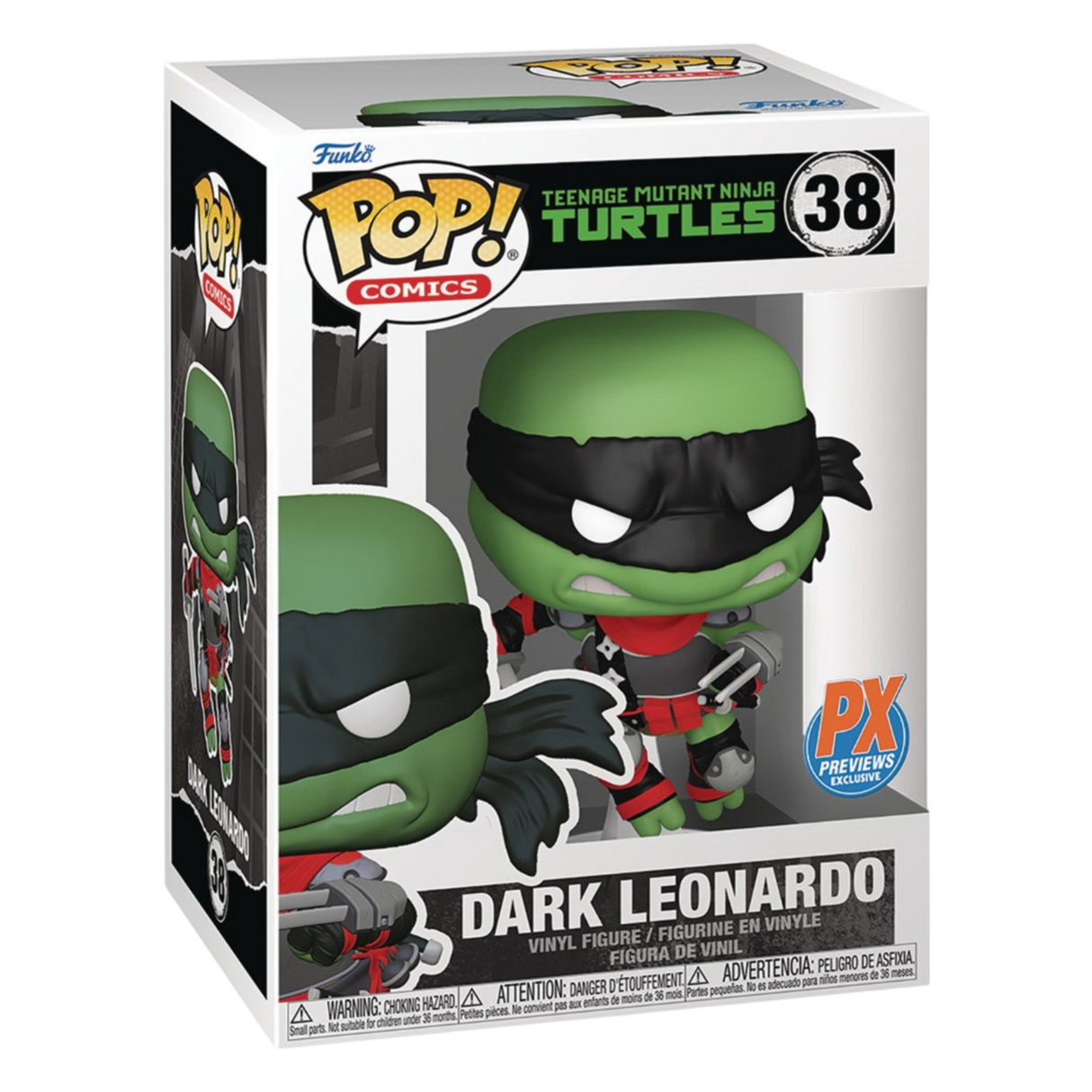 Teenage Mutant Ninja Turtles: Dark Leonardo Funko Pop! Vinyl Figure #38, Previews Exclusive