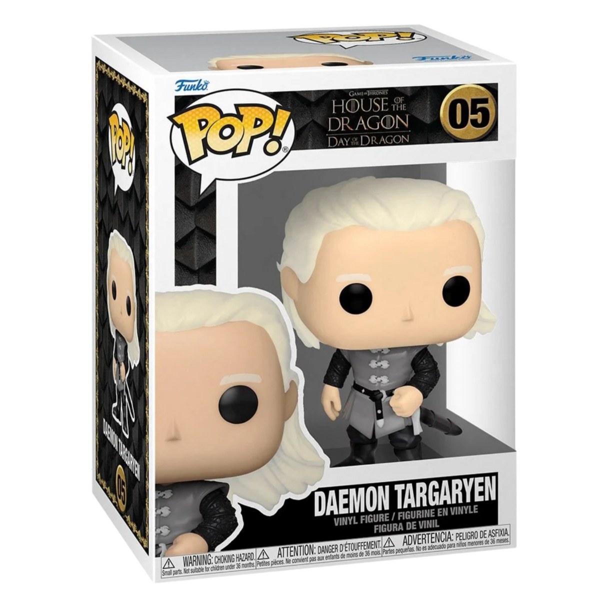 Juego de Tronos: La Casa del Dragón: Día del Dragón: Daemon Targaryen Funko Pop! Figura de vinilo #05