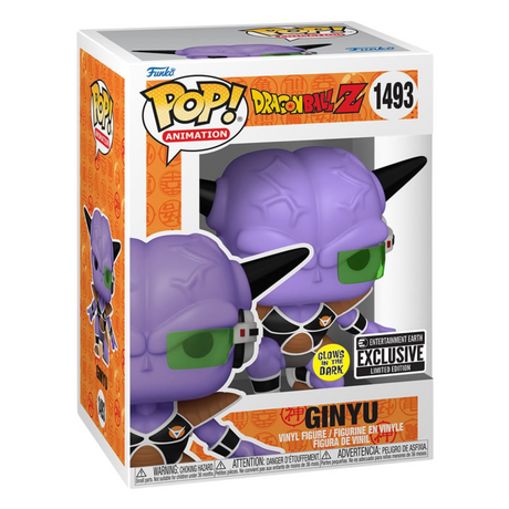 Dragon Ball Z: Ginyu Funko Pop! Figura de vinilo n.° 1493, que brilla en la oscuridad, exclusiva de Entertainment Earth