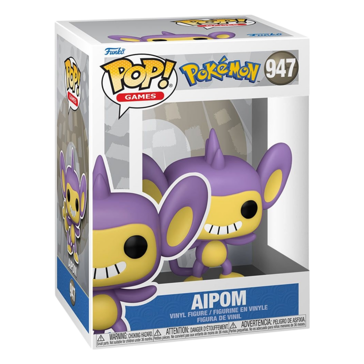 Pokémon: Aipom Funko Pop! Figura de vinilo de juegos #947