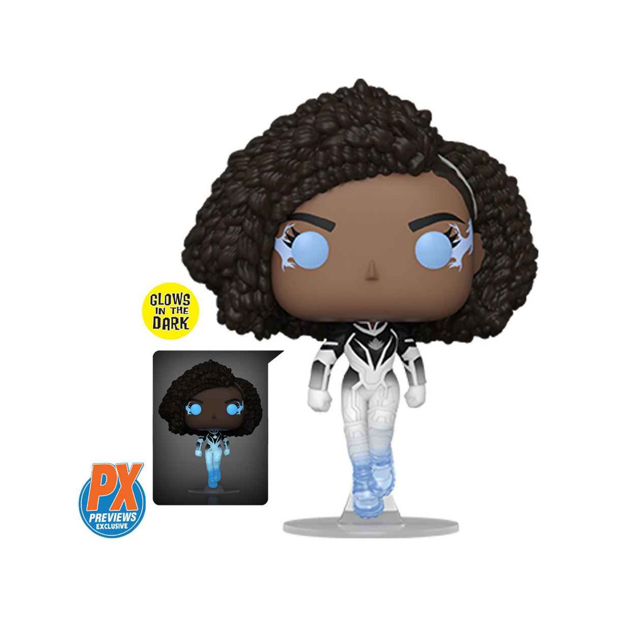 Las Maravillas: Fotón Funko Pop! Figura de vinilo n.º 1250, que brilla en la oscuridad, exclusiva de vistas previas de PX