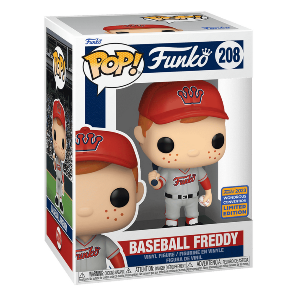 Baseball: Freddy Funko POP! Vinyl Figure #208, Wondrous Convention 2023 Shared Sticker