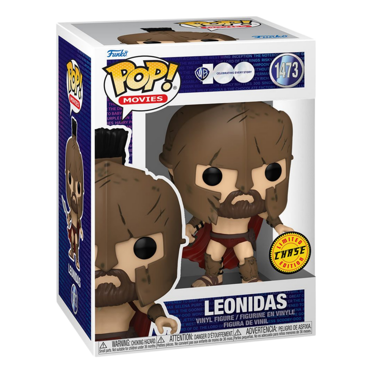 WB 100: 300: Leonidas Funko Pop! Vinyl Figure #1473, Chase