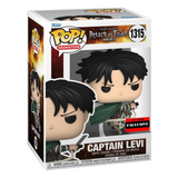 Ataque a los Titanes: Capitán Levi Ackerman Funko Pop! Figura de vinilo de animación n.° 1315, exclusiva AAA