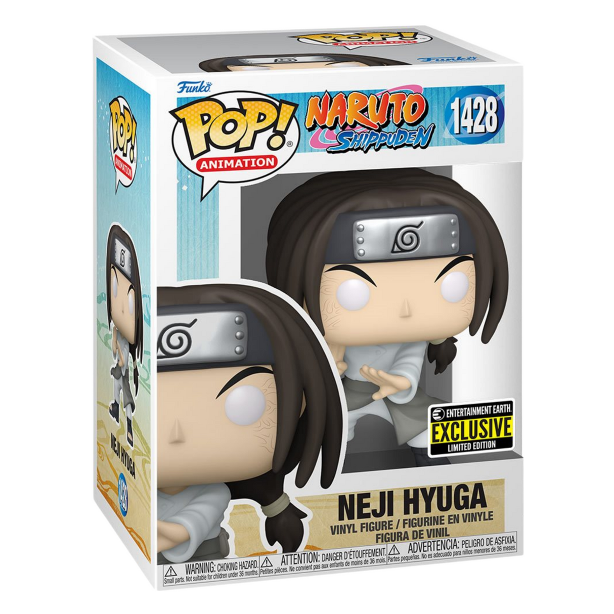 Naruto Shippuden: Neji Hyuga Funko Pop! Figura de vinilo n.° 1428, exclusiva de Entertainment Earth