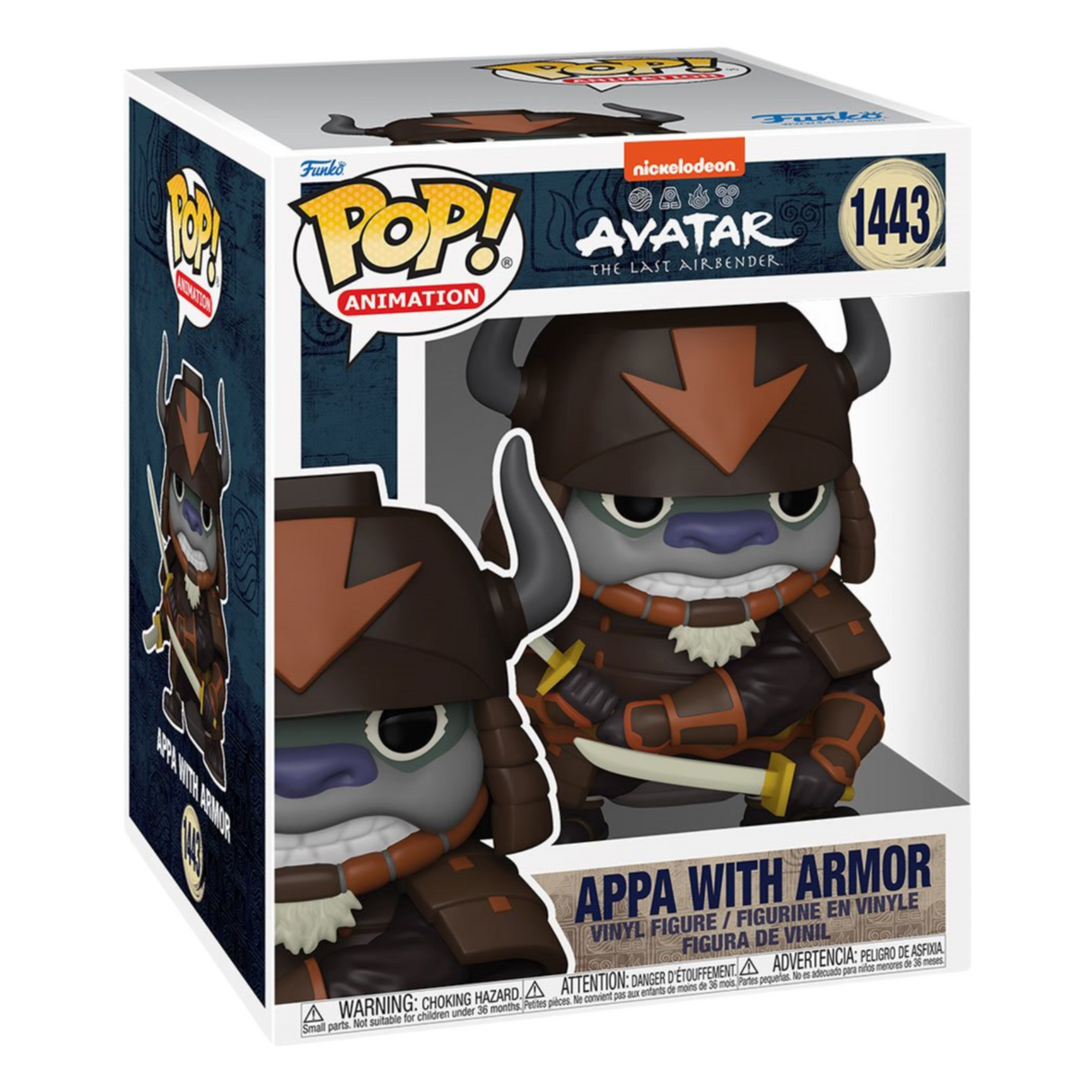 Avatar: The Last Airbender: Appa with Armor Super Funko Pop! Animation Vinyl Figure #1443, Super Size 6"