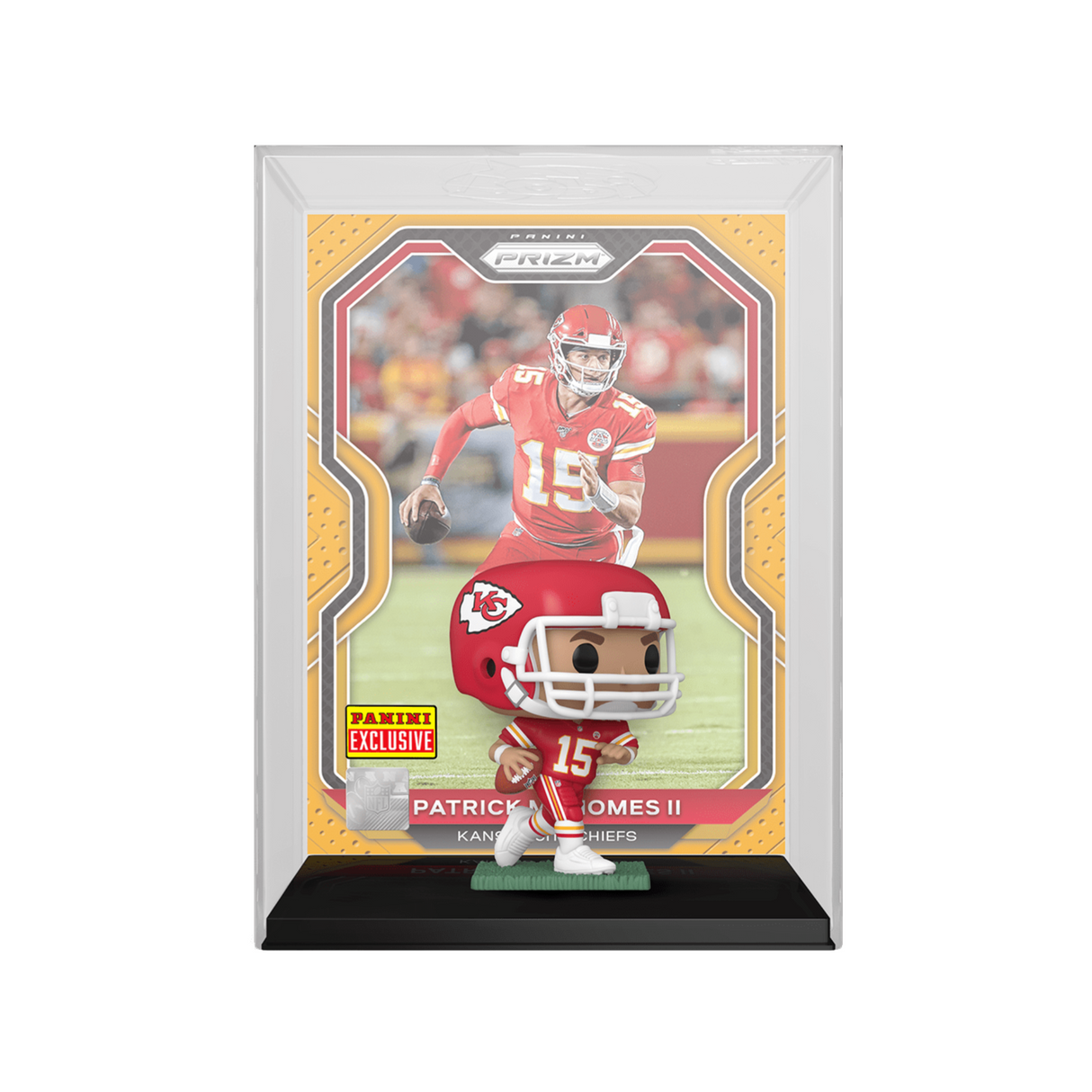 Panini Prizm NFL: Jefes de Kansas City Patrick Mahomes III Funko POP! Figura de vinilo Trading Cards n.° 10, exclusiva de Panini