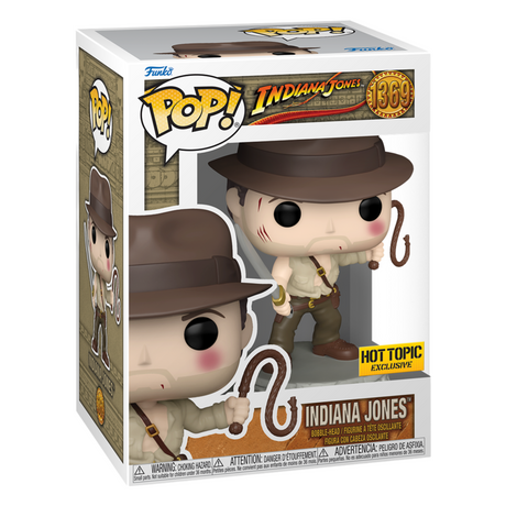 Indiana Jones: Indiana Jones con látigo Funko POP! Figura de vinilo n.º 1369, exclusiva de Hot Topic