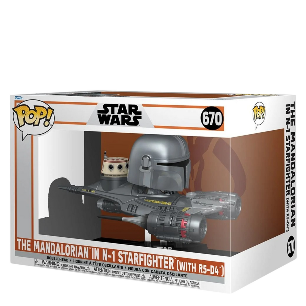 Star Wars: The Mandalorian in N-1 Starfighter (with R5-D4) Funko Pop! Ride #670