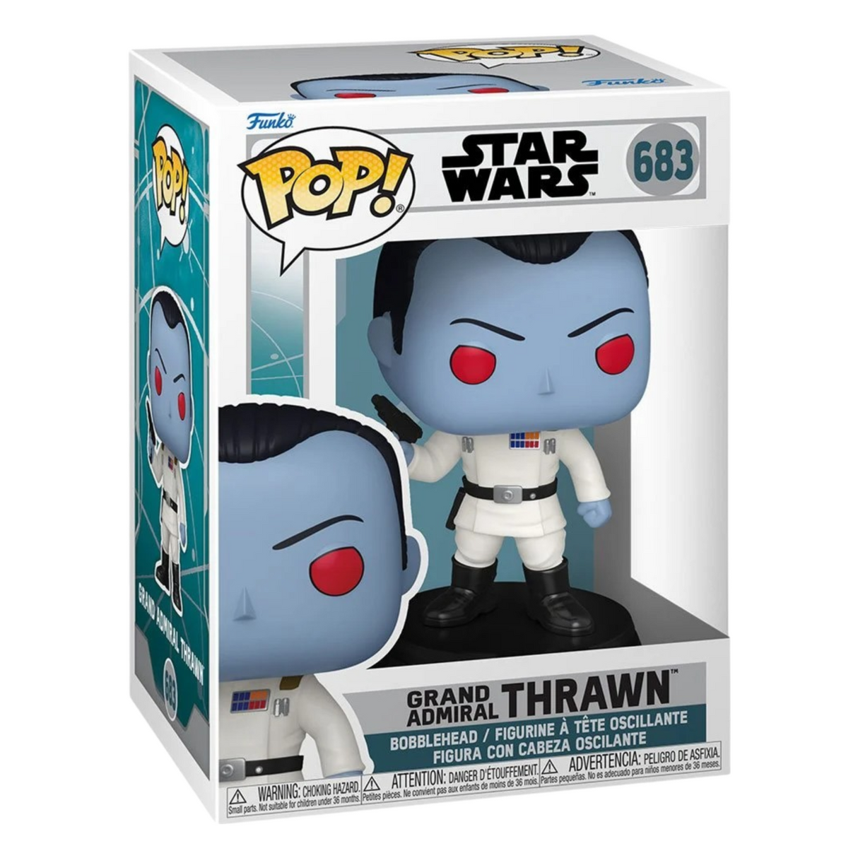 Star Wars: Ahsoka: Gran Almirante Thrawn Funko Pop! Figura de vinilo #683