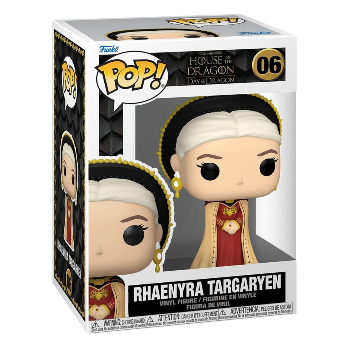 Juego de Tronos: La Casa del Dragón: Día del Dragón: Rhaenyra Targaryen Funko Pop! Figura de vinilo #06