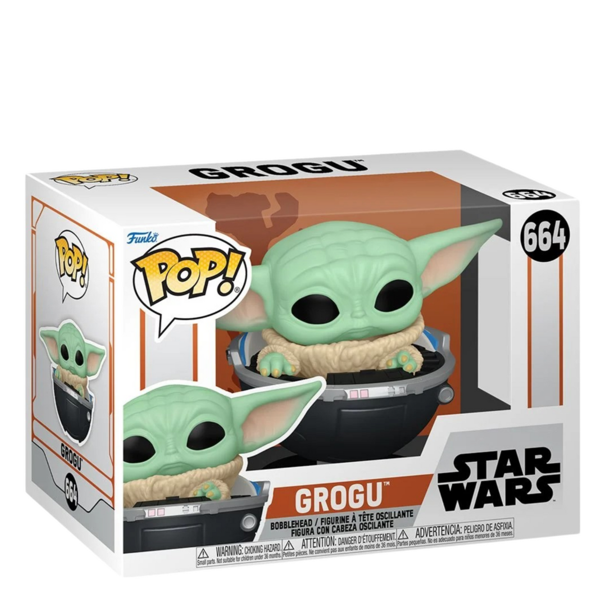 Star Wars: The Mandalorian: Grogu in Hover-Pram Funko Pop! Vinyl Figure #664