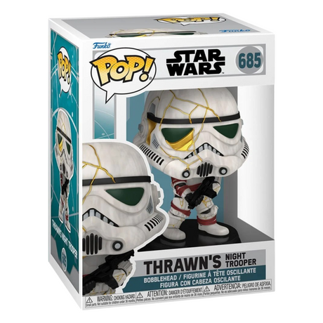 Star Wars: Ahsoka: Soldado nocturno de Thrawn (Blanco) Funko Pop! Figura de vinilo #685