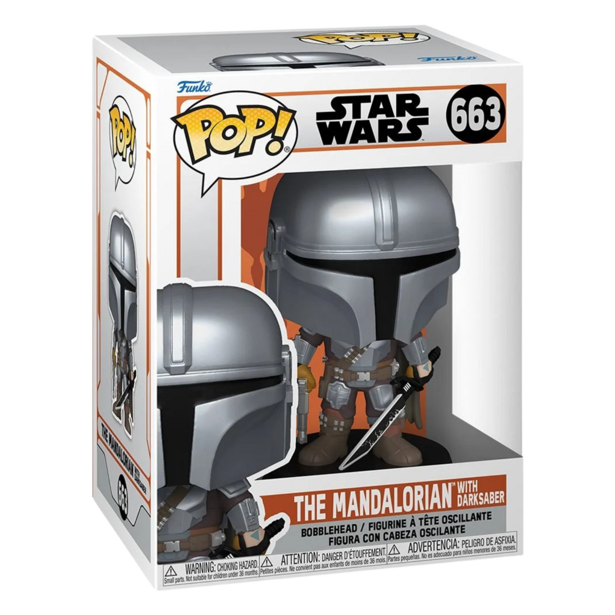 Star Wars: El Mandaloriano con Darksaber Funko Pop! Figura de vinilo #663