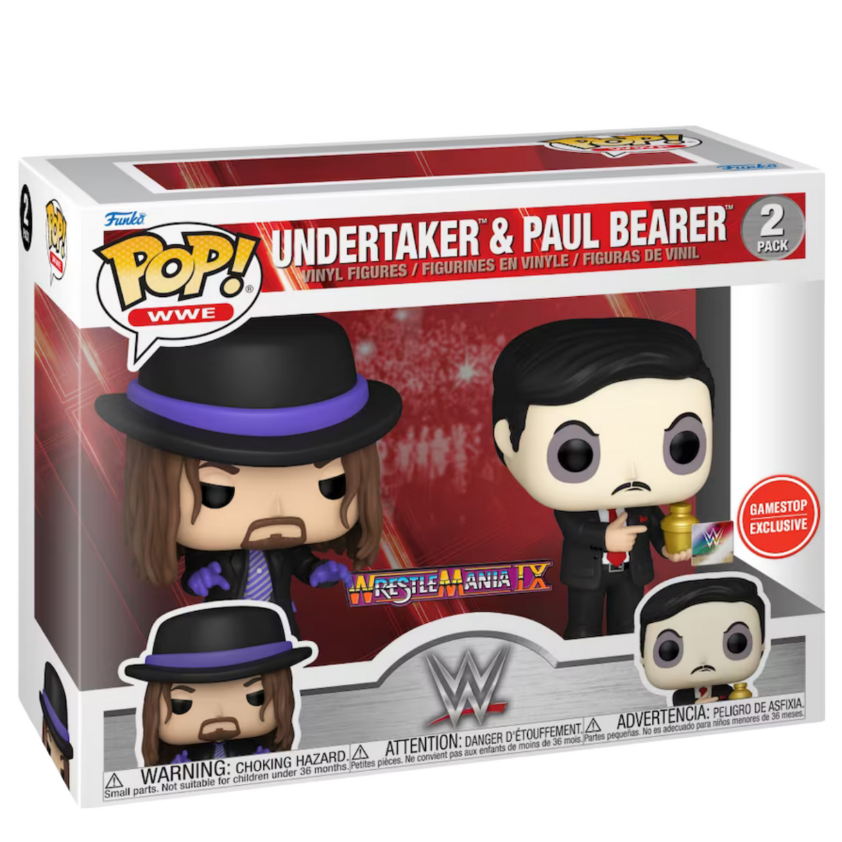 WWE: Enterrador y Paul Bearer Funko POP! WWE, paquete de 2, exclusivo de Gamestop